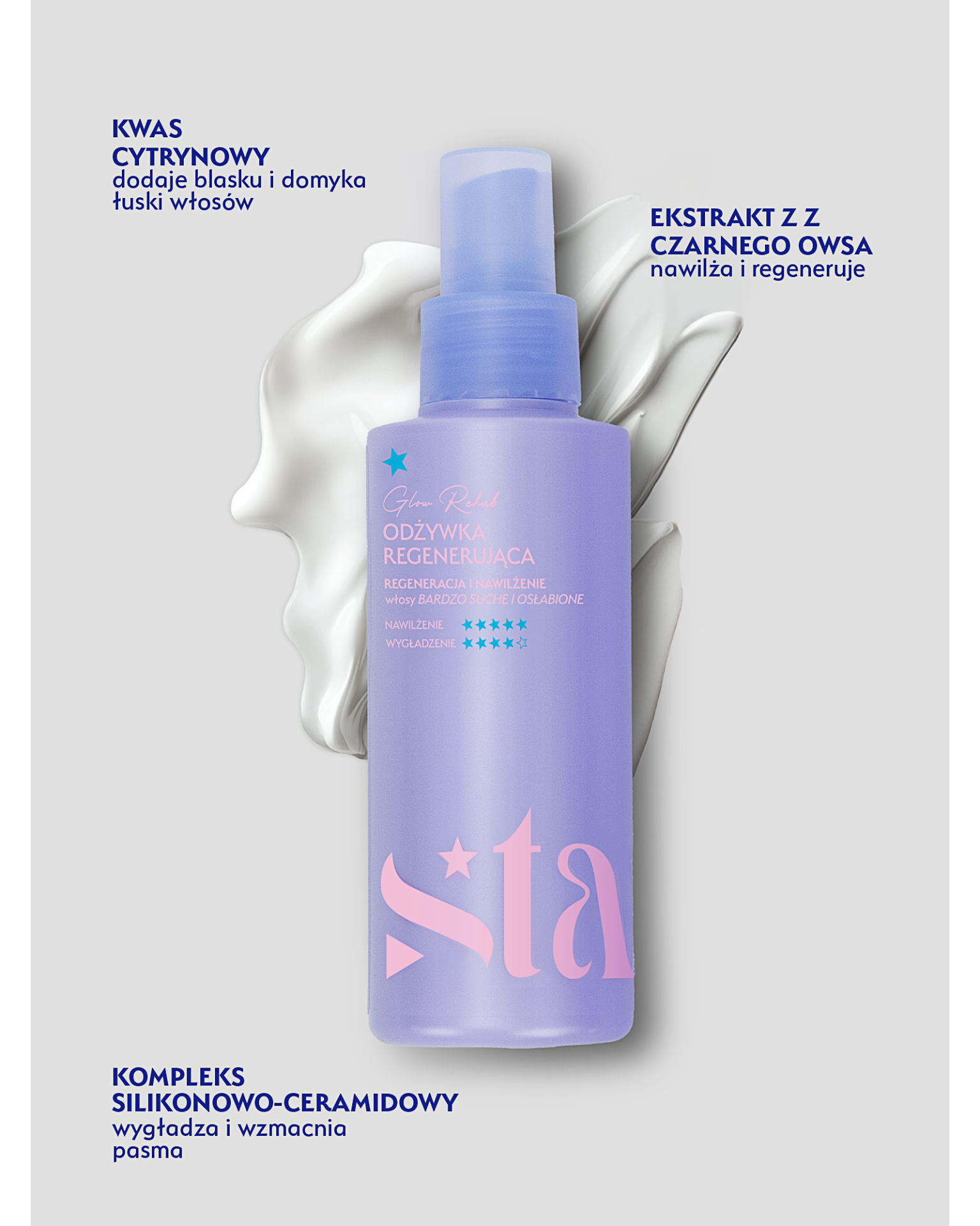 Stars Odżywka regenerująca bez spłukiwania GLOW REHAB 150ml