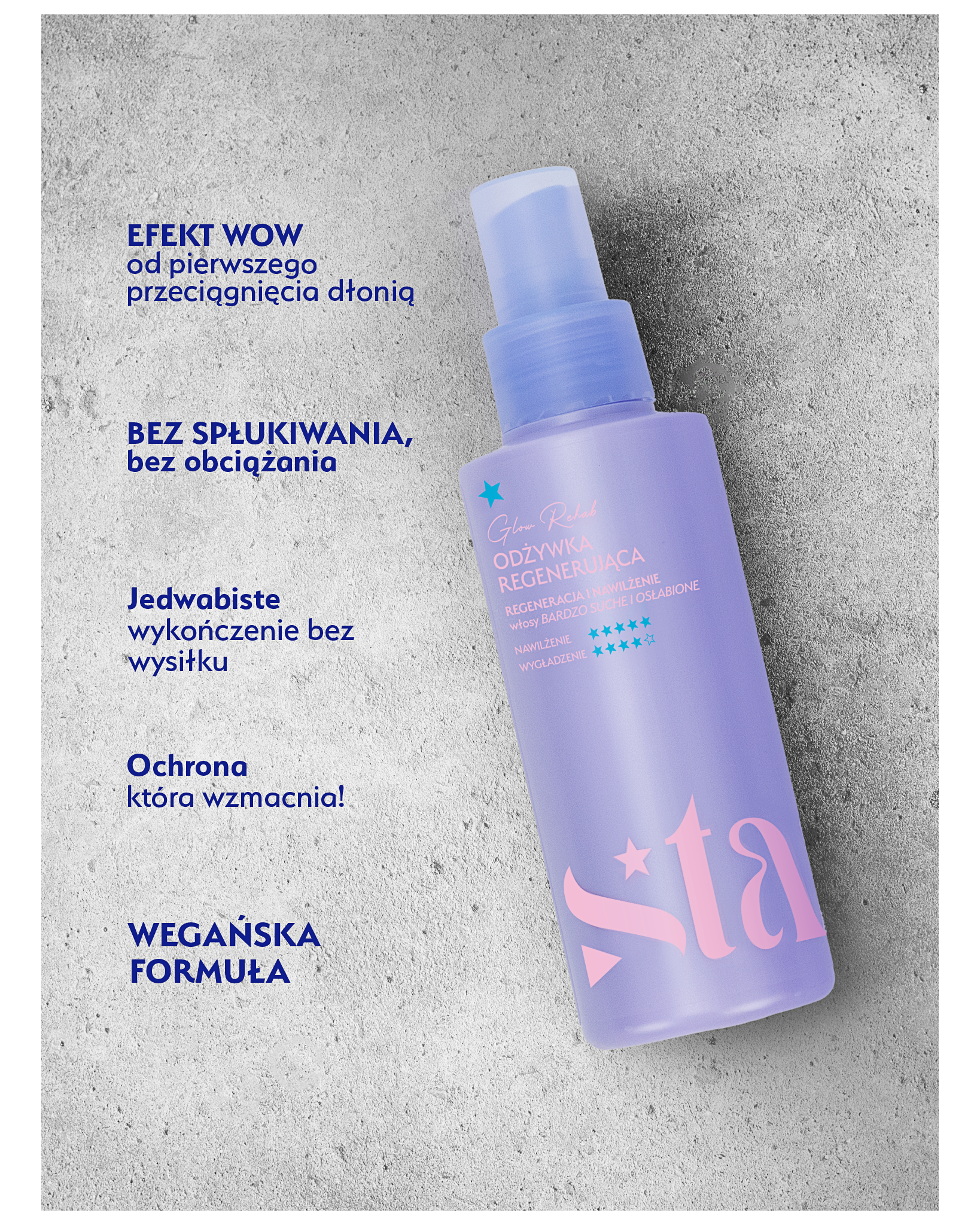 Stars Odżywka regenerująca bez spłukiwania GLOW REHAB 150ml