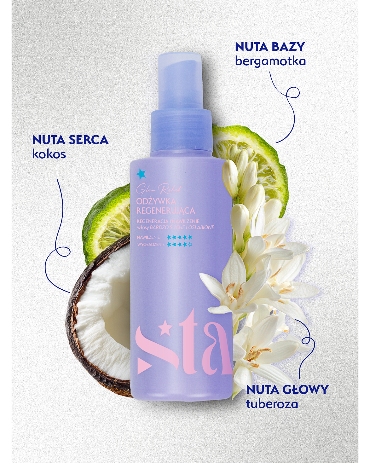 Stars Odżywka regenerująca bez spłukiwania GLOW REHAB 150ml