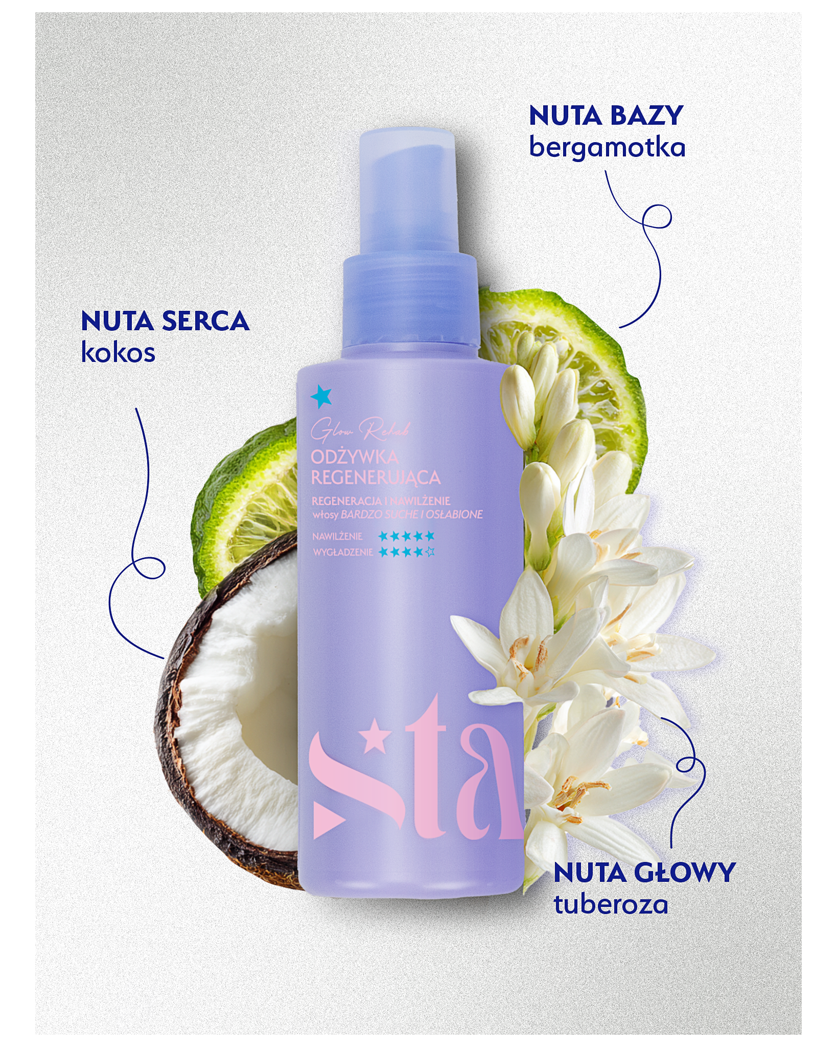 Stars Odżywka regenerująca bez spłukiwania GLOW REHAB 150ml