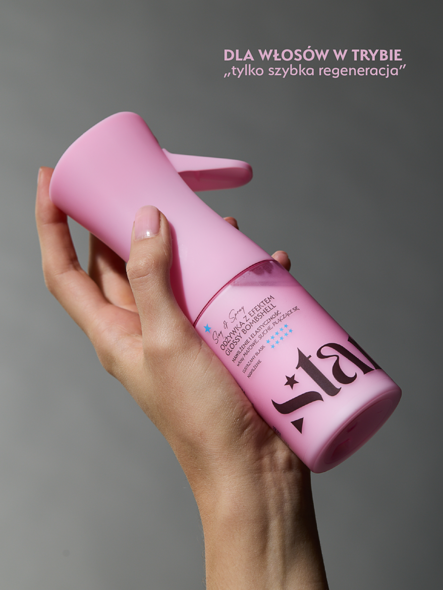 Stars Odżywka w sprayu z efektem glossy bombshell SLAY&SPRAY 150 ml