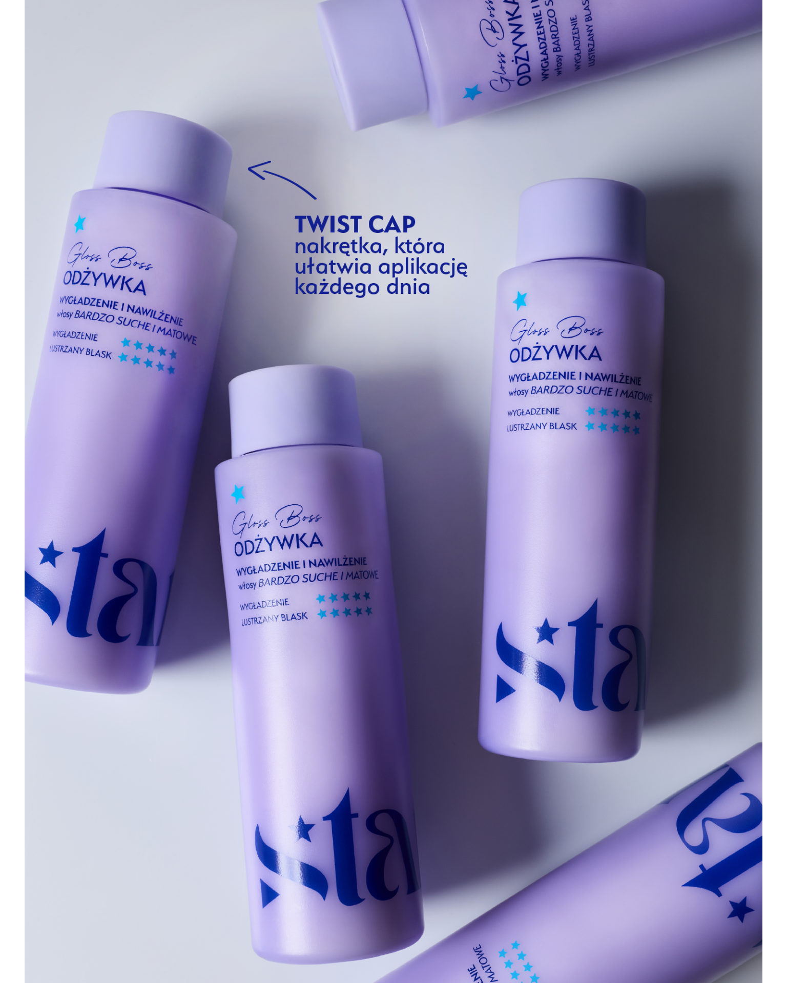 Stars  Odżywka nawilżająco-wygładzająca GLOSS BOSS 300 ml
