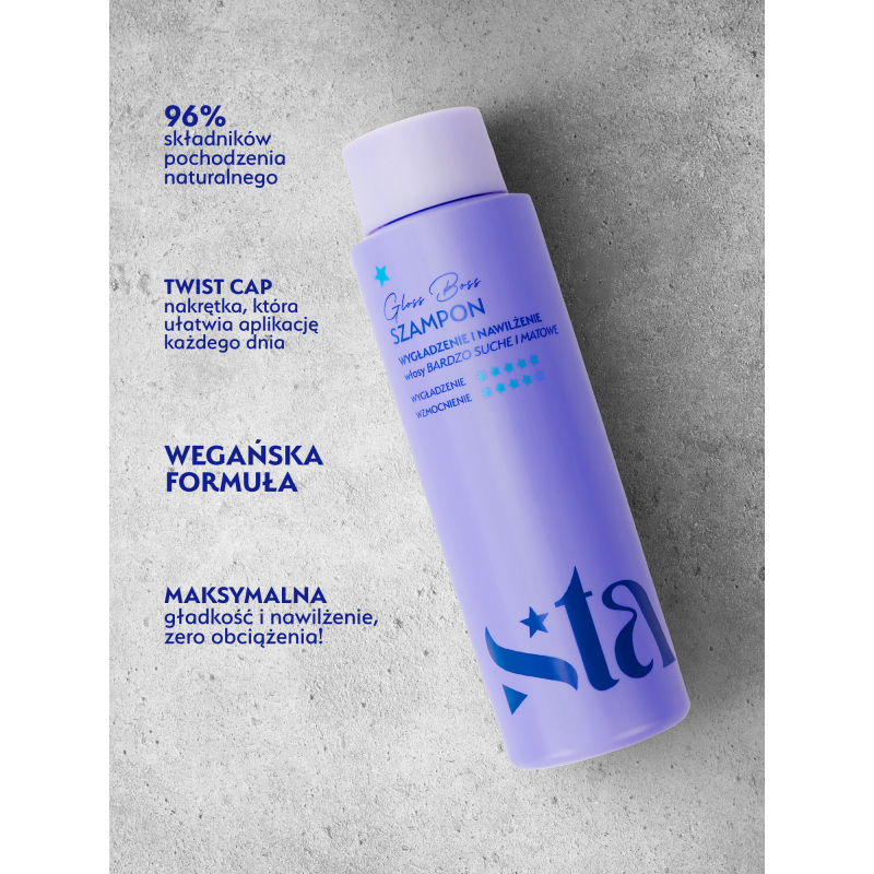 Szampon nawilżająco-wygładzający GLOSS BOSS 300 ml