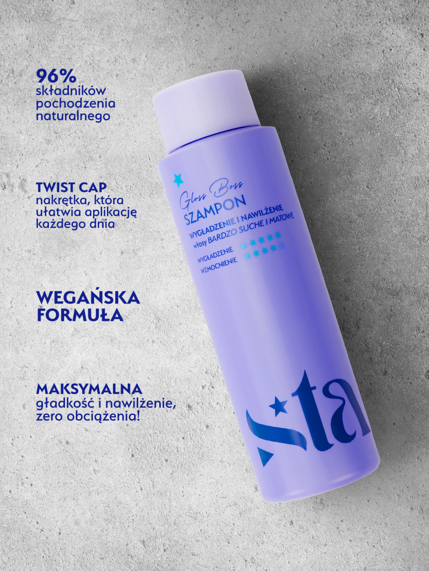 Stars Szampon nawilżająco-wygładzający GLOSS BOSS 300 ml
