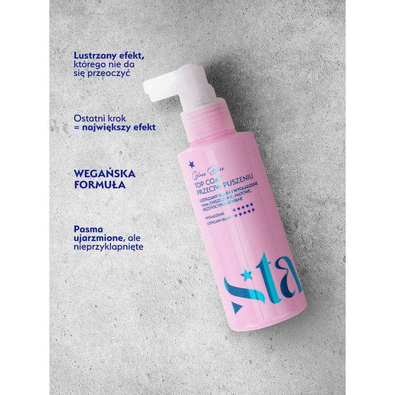 Stars Top coat przeciw puszeniu, nadający olśniewający blask GLOSS BOSS 150 ml