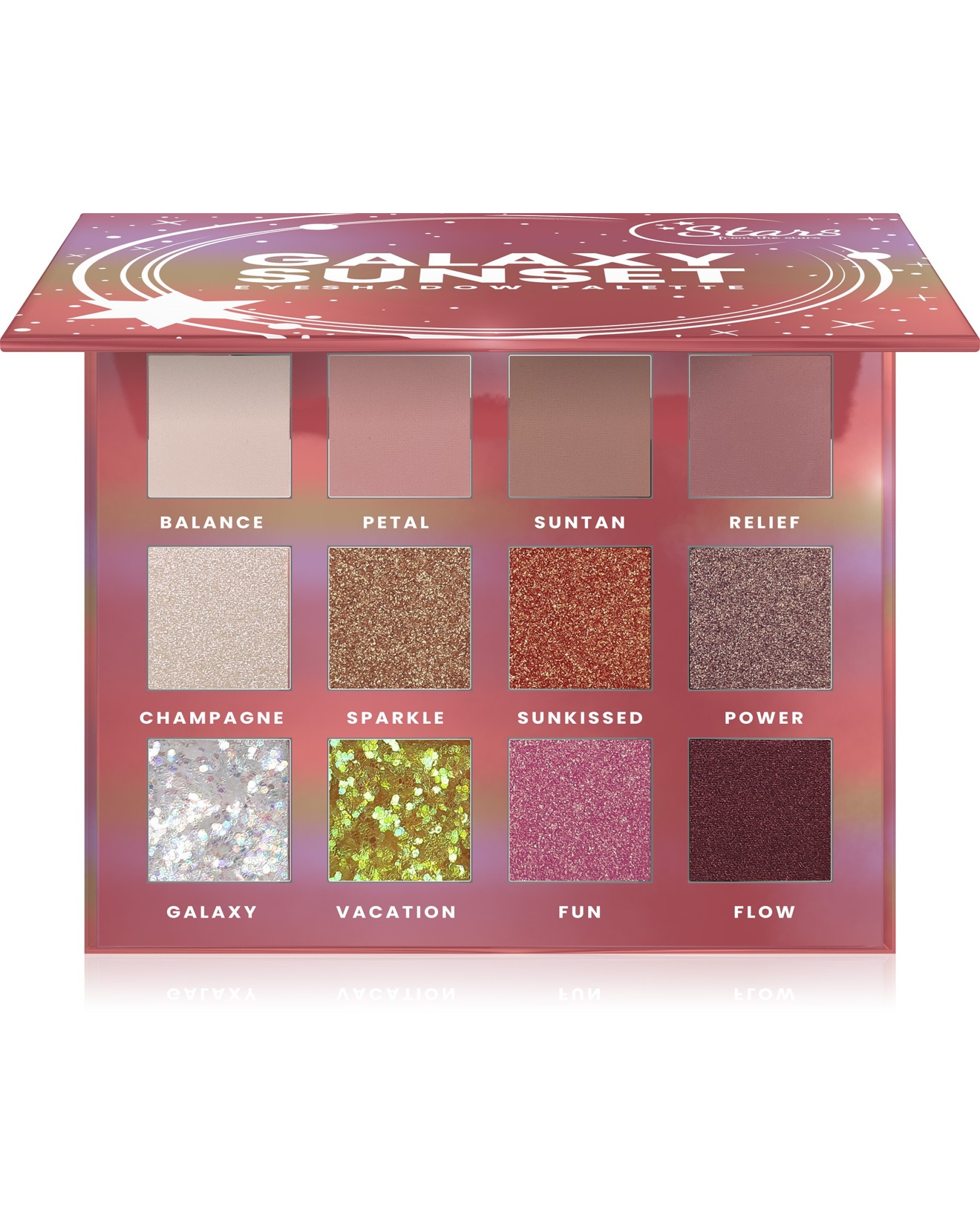 Stars from the Stars Eyeshadow Palette Paleta 12 cieni do powiek Galaxy Sunset, 14,4 g