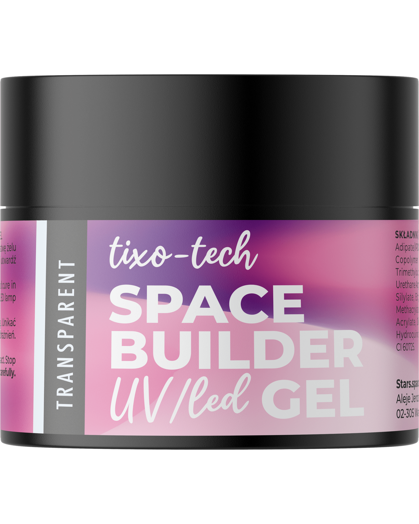 Stars from the Stars Żel budujący UV/LED do paznokci Space Builder Gel Transparent 45g