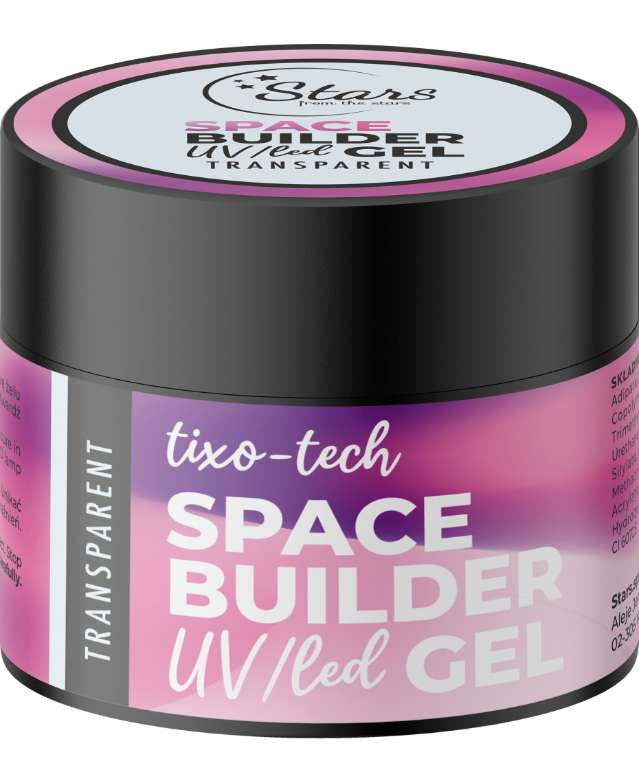 Stars from the Stars Żel budujący UV/LED do paznokci Space Builder Gel Transparent 45g
