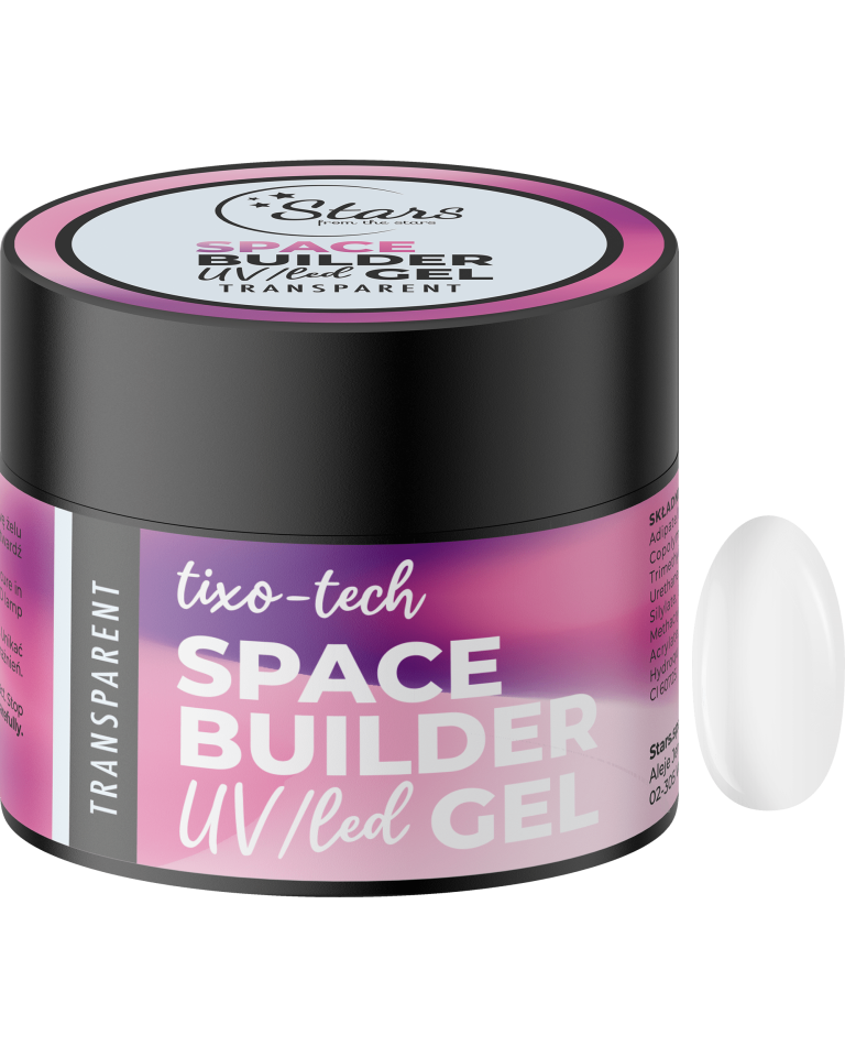 Stars from the Stars Żel budujący UV/LED do paznokci Space Builder Gel Transparent 45g
