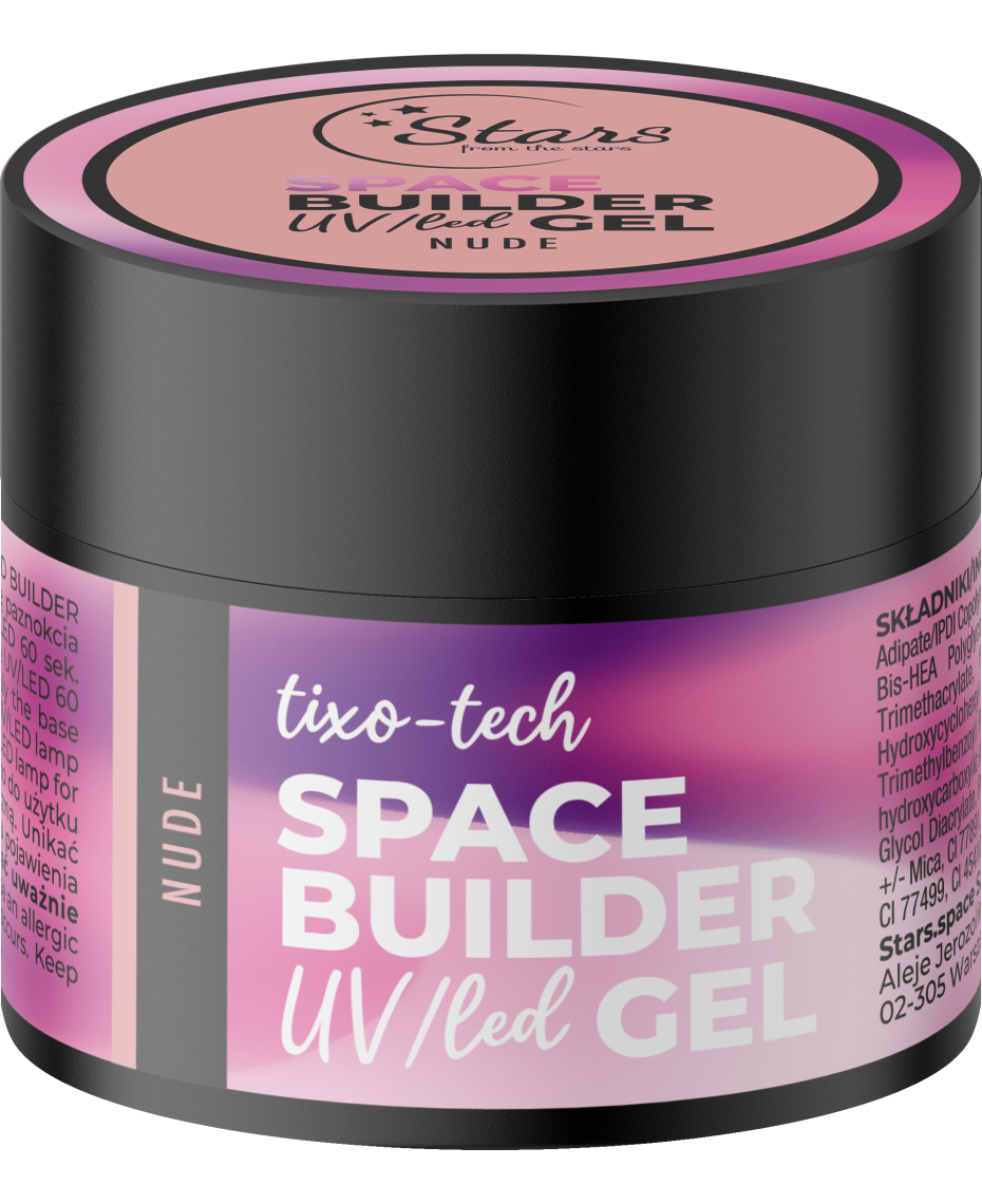 Stars from the Stars Żel budujący UV/LED do paznokci Space Builder Gel Nude 12g