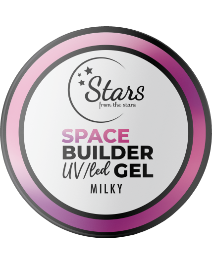 Stars from the Stars Żel budujący UV/LED do paznokci Space Builder Gel Milky 12g