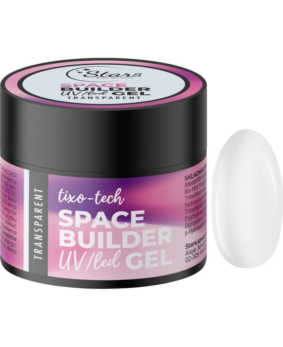 Stars from the Stars Żel budujący UV/LED do paznokci Space Builder Gel Transparent 12g